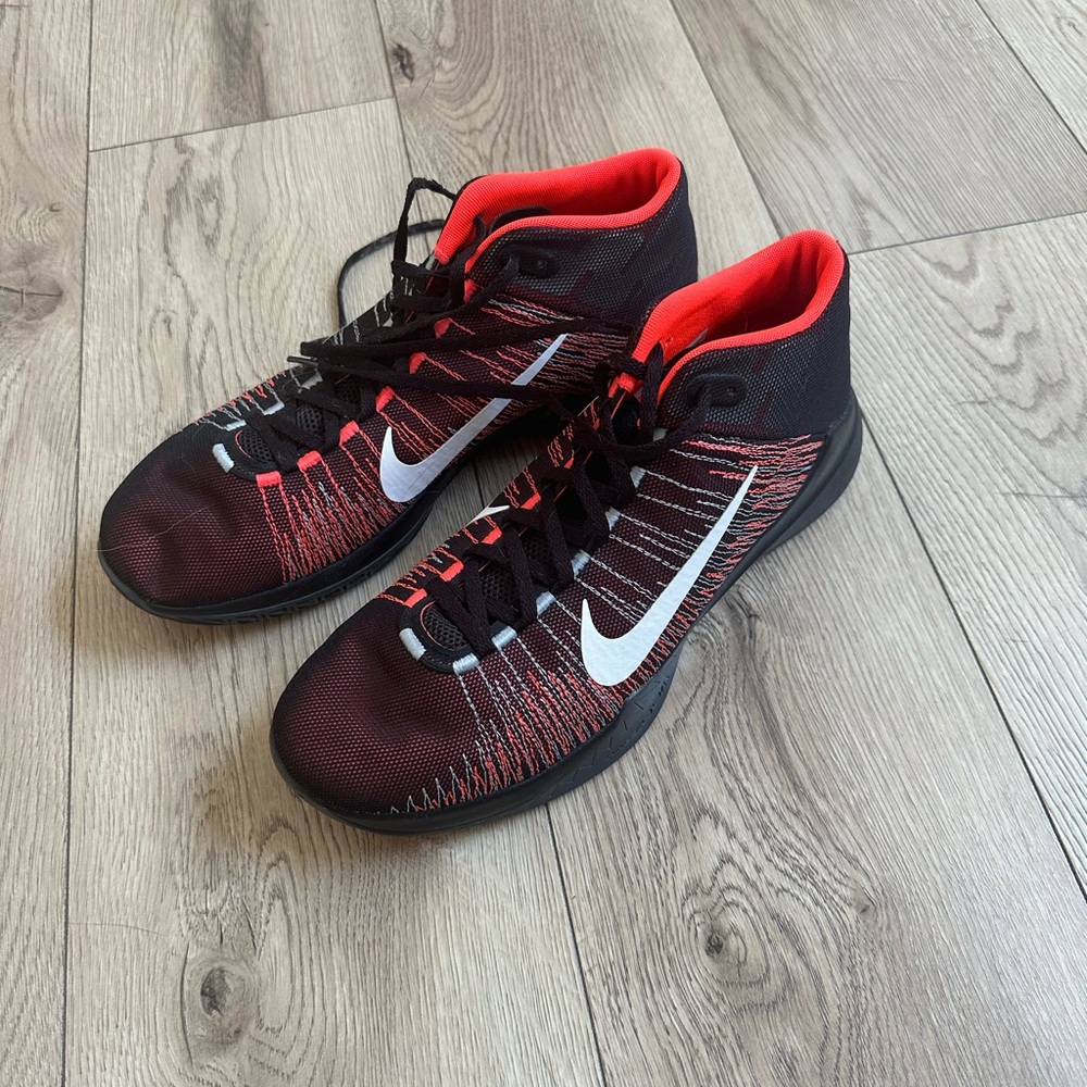 Nike Red and Black High-Top Sneakers